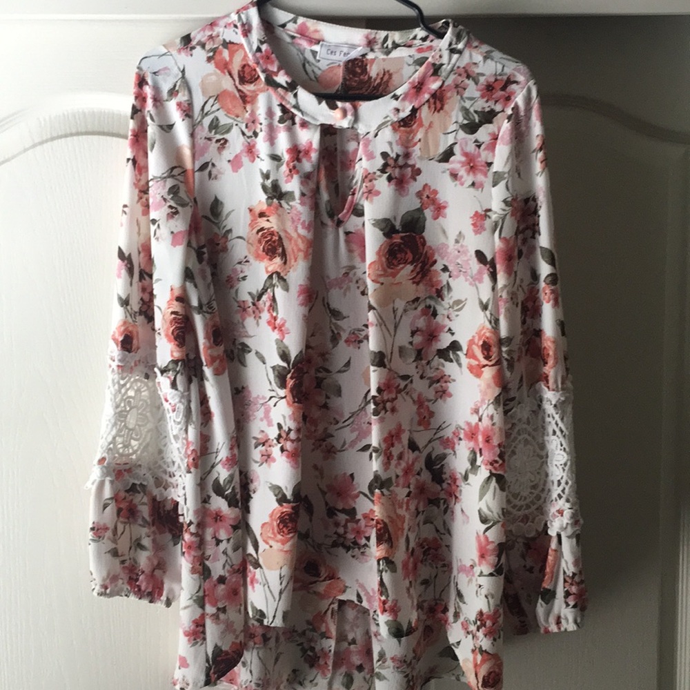 Flower Long Sleeve Top
